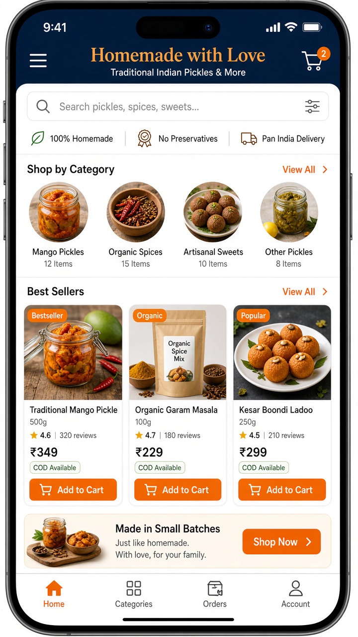 DK D2C app screen